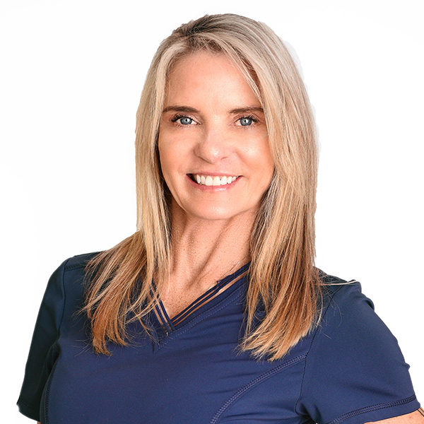 portrait of Pam at longevity wellness